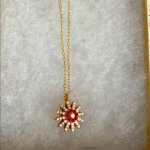 J.Crew long starburst necklace